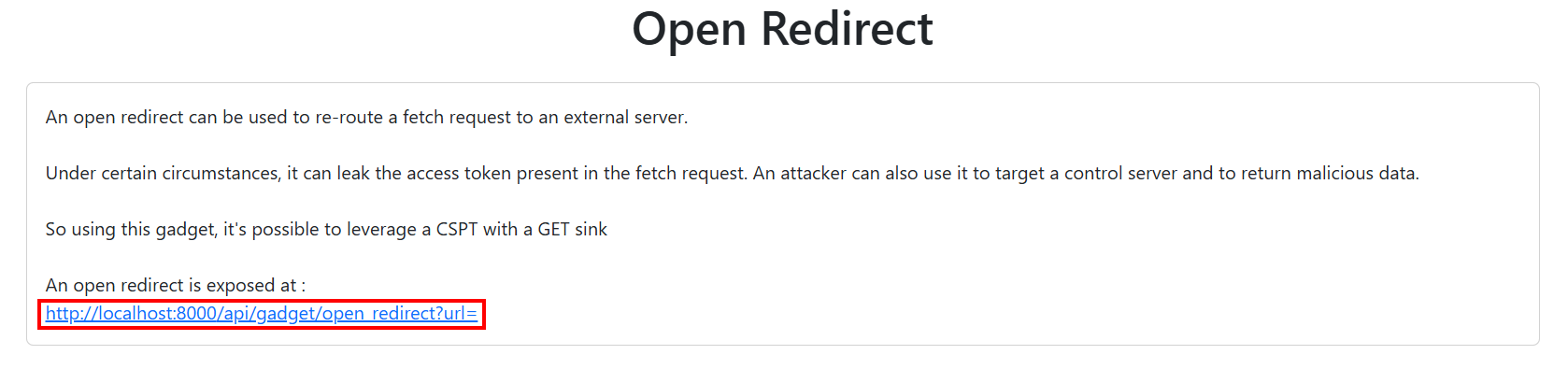 CSPT2XSS Gadget